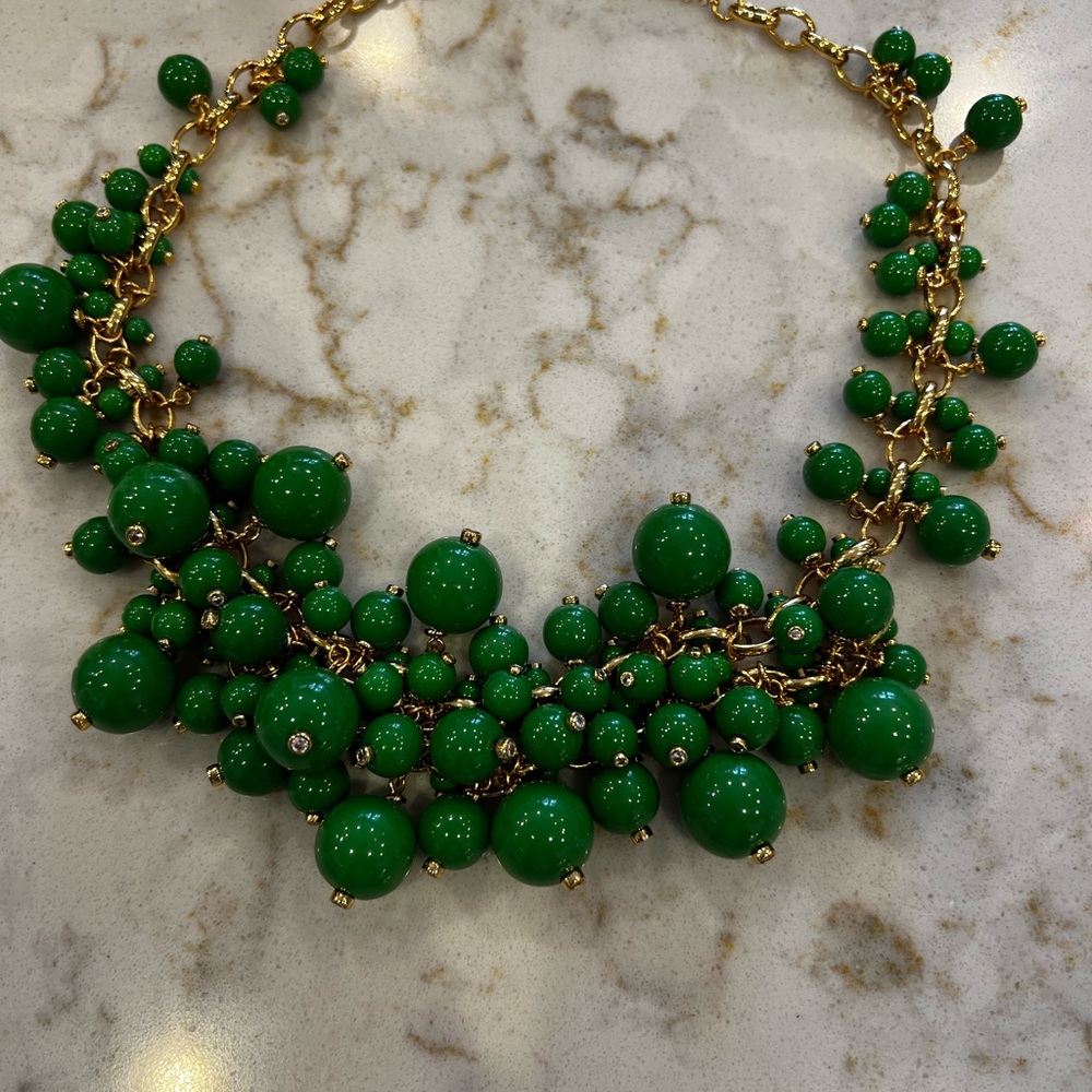 Kate Spade Green Beaded Necklace